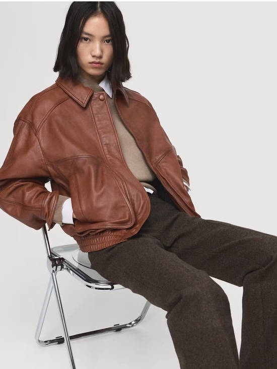 Mango Jackets & Blazers - MNG oversized leather jacket
